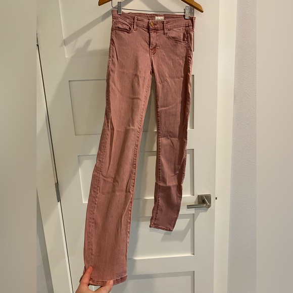 MOTHER The Looker Jeans Vintage Pink - Picture 1 of 8
